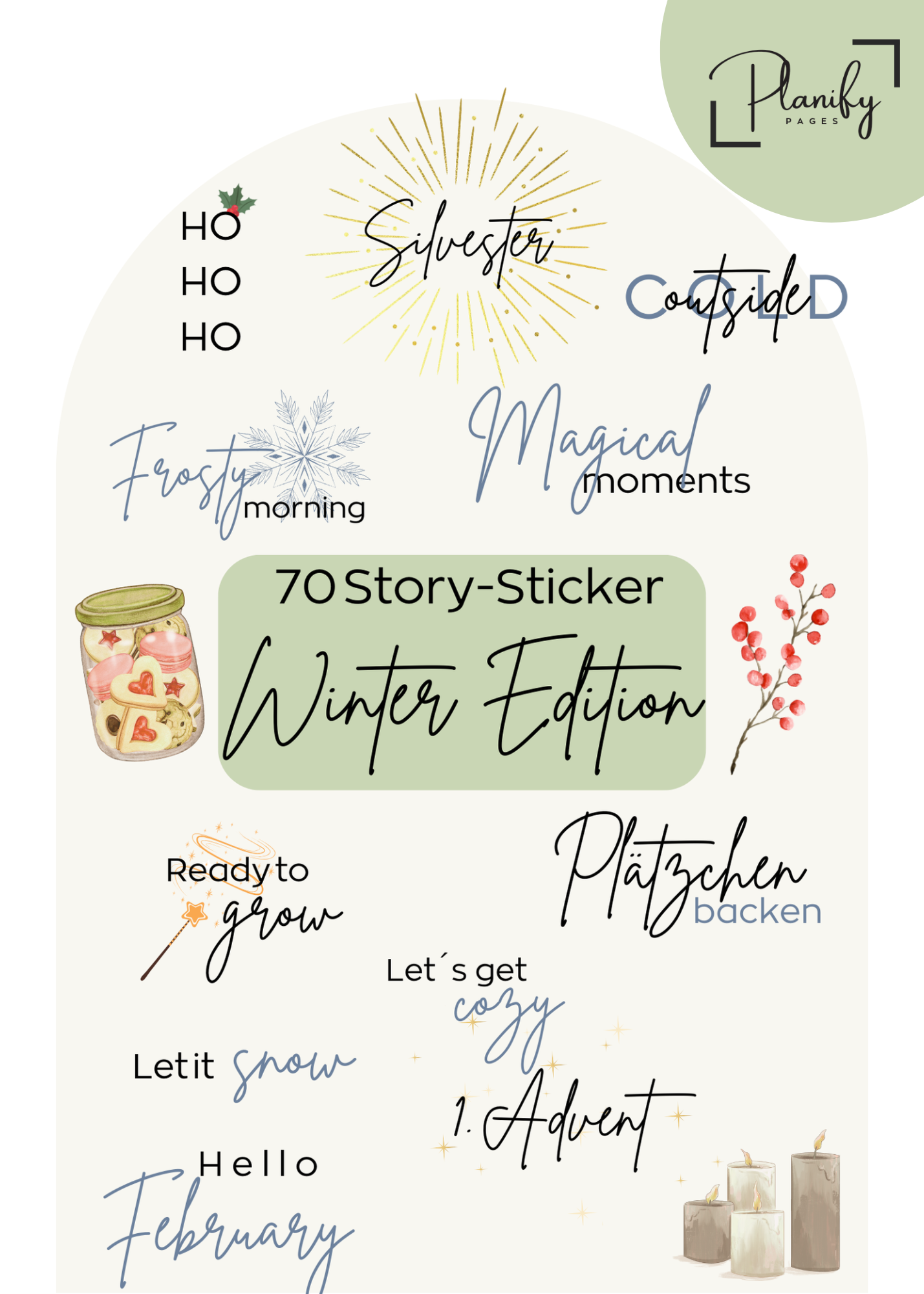 BUNDLE Story Sticker Jahreszeiten