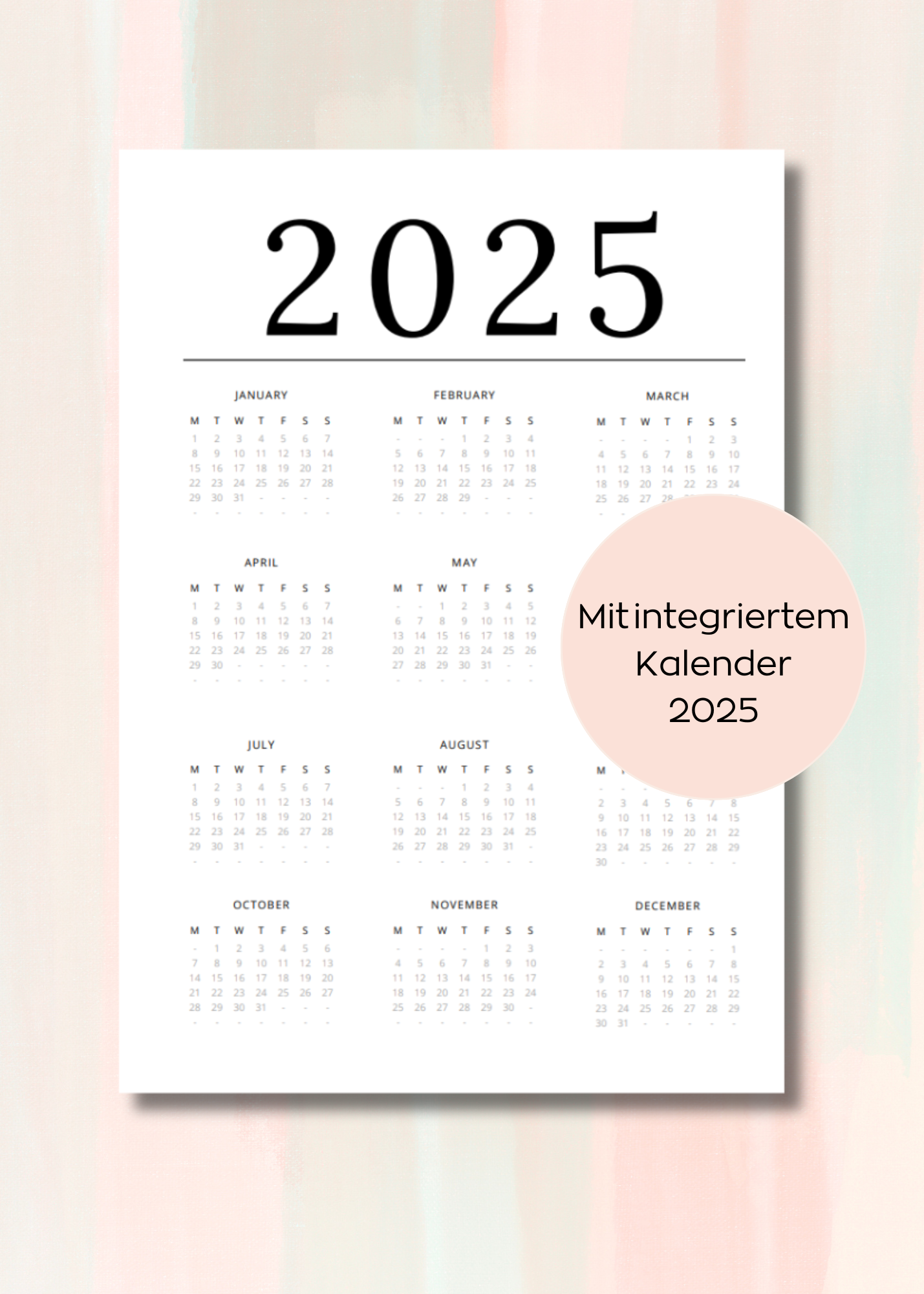 Ultimate Etsy Planner 2025 MRR Planner