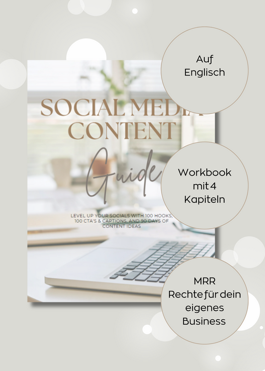 Social Media Content Guide - MRR E-Book